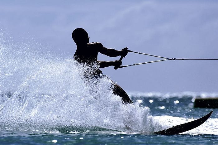 Mauritius versus Seychelles - Waterskining at Le Prince Maurice,, East Coast Mauritius