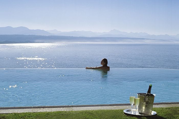 Best-honeymoon-destinations-in-SAView over the bay from The Plettenberg