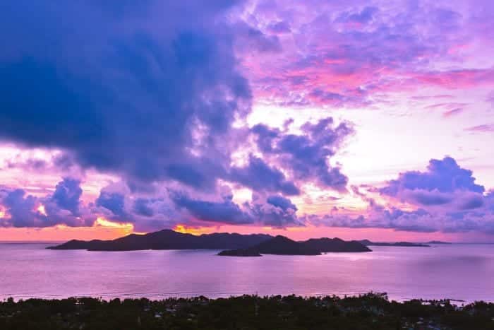 best-beaches-in-the-Seychelles-Island Praslin Seychelles At Sunset