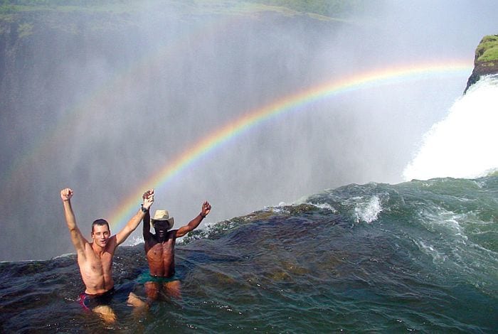 Devil's pool on Livingstone Island Zambia