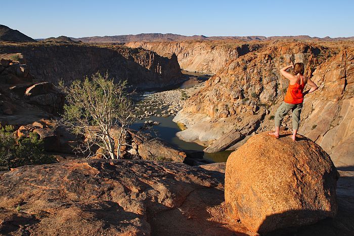 Women at viewpoint in Augrabies National Park