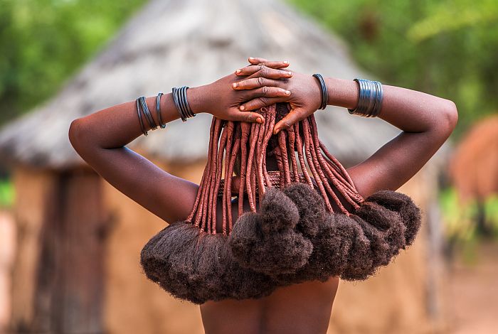 Himba lady hairstyle