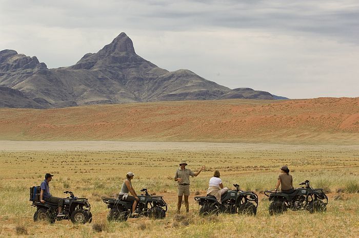 Quad biking in the Namib Desert