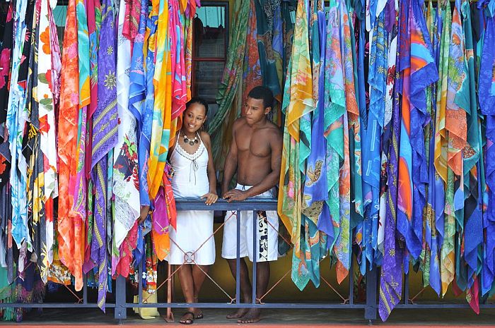 Market stalls to visit on a Mahe beach holiday