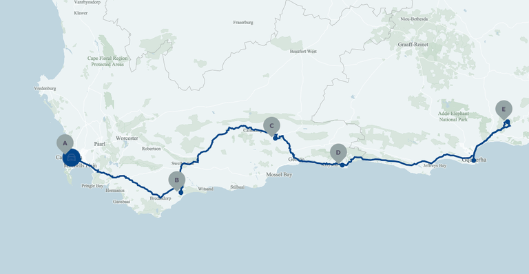 Water Babies Family Self-drive map