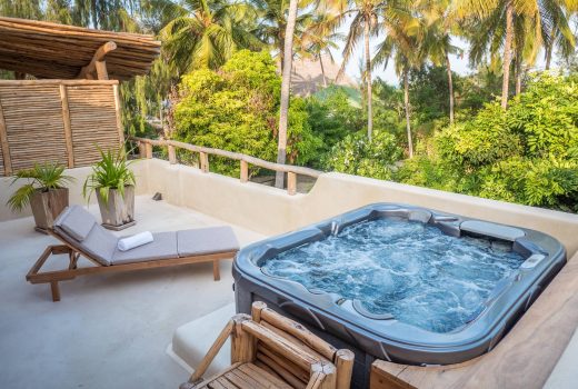 Deluxe Room with hot tub in shared Five-bedroom Presidential Villa 