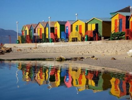 Cape-Town Cape-Peninsula - beach huts at St-James