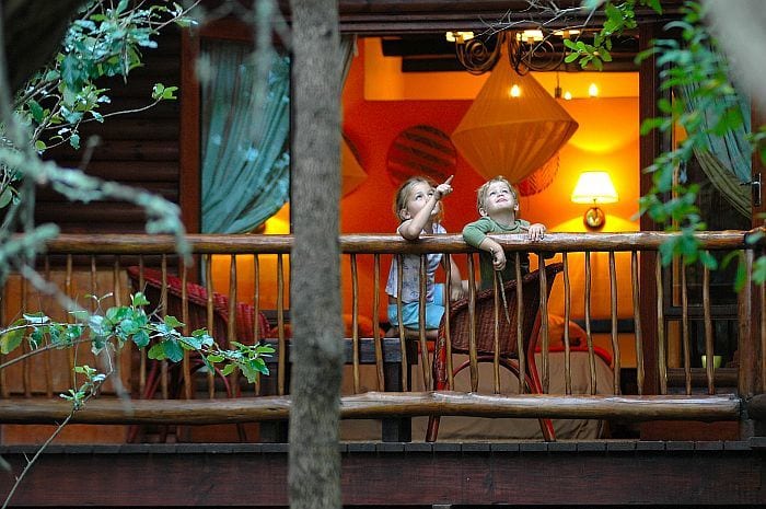 Family holiday destinations in South Africa - kids on safari