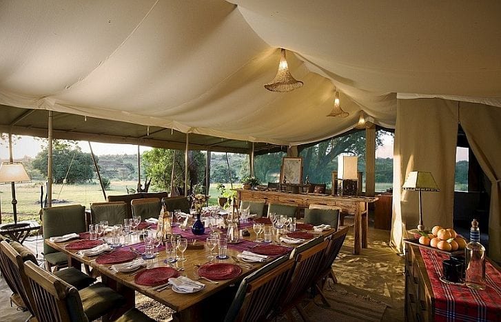 Kicheche Mara Camp dining_