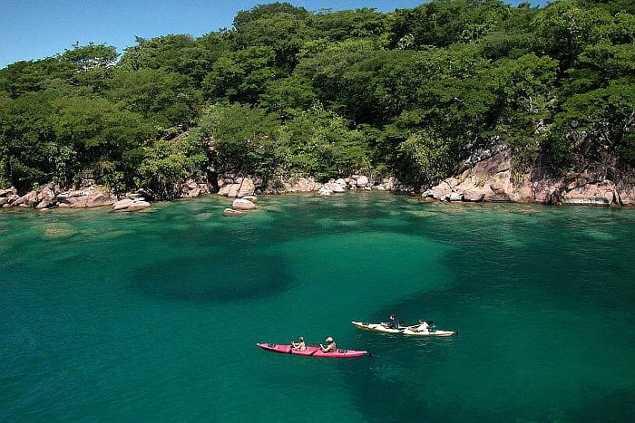 Kayaking on Lake Malawi