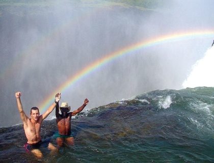 Devil's pool on Livingstone Island Zambia