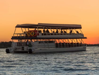 Sunset cruises on the Zambezi River