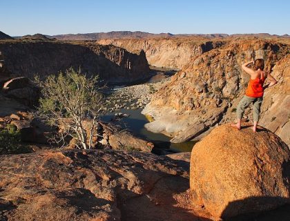 Women at viewpoint in Augrabies National Park