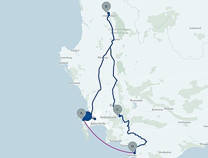 Map of route
