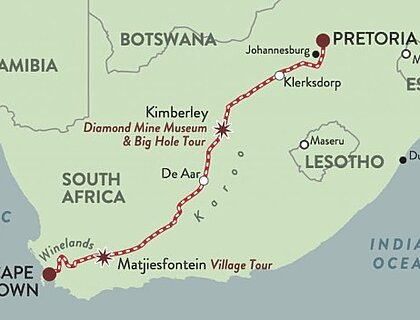 Rovos Rail Cape Town to Pretoria