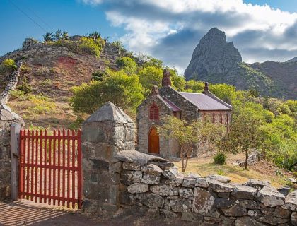 Picturesque churches and buildings on Saint Helena