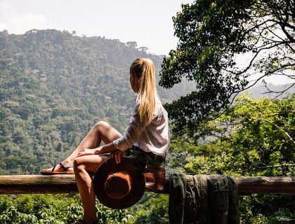 Gorilla trekking terrain