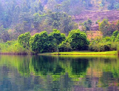 Lake Kivu reflection