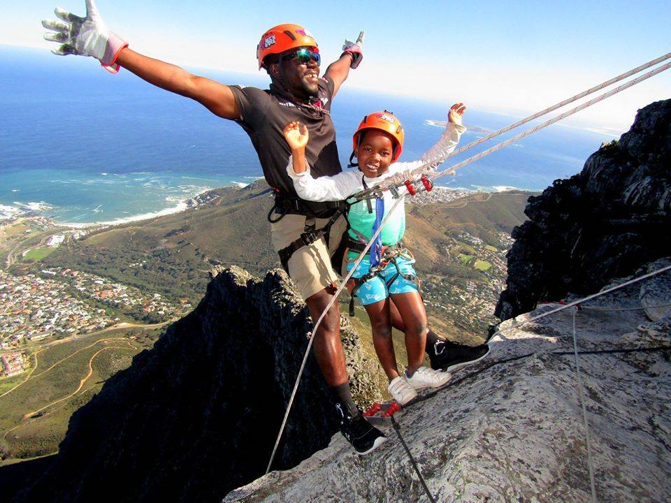 What to do with kids in Cape Town - abseiling off Table Mountain