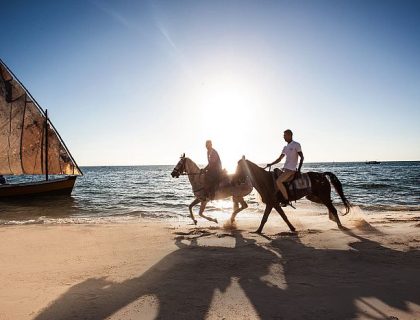 Horse-riding on Bazaruto island