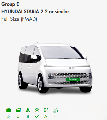 Europcar Group E with specs