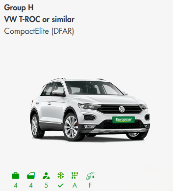 Europcar Group H with specs