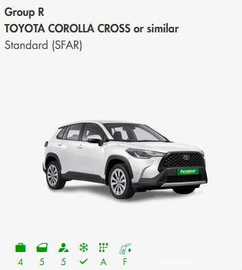 Europcar Group R with specs
