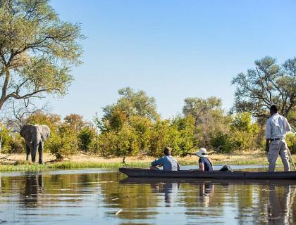 Seasonal water botswana lodges in Okavango Delta