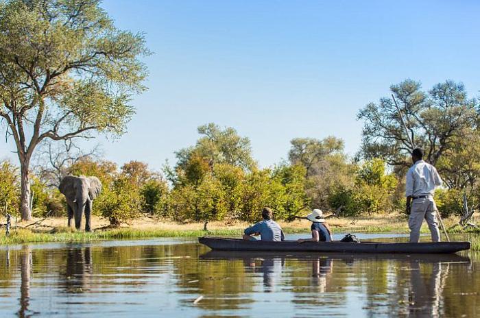 Seasonal water botswana lodges in Okavango Delta
