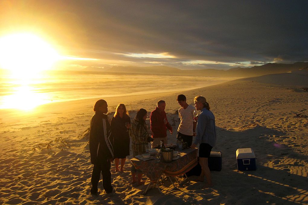 Cedarberg Africa's 30th birthday, beach sundowners at Mosaic