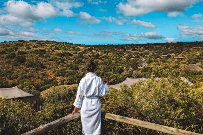 View from the balcony at Bakela Safari Lodge in the Eastern Cape