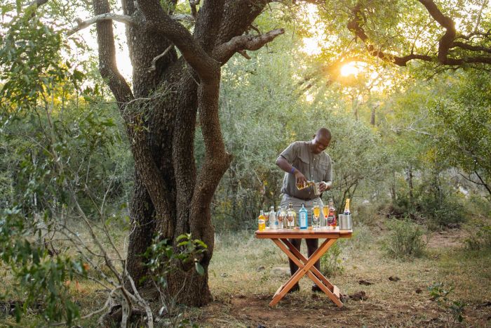 Sundowners in the bush at Rhino Ridge Safari Lodge- courtesy of Rhino Ridge Safari Lodge, part of the Isibindi Group (photographer - Chantelle Melzer)