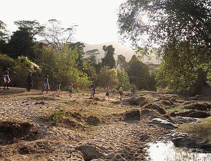 Walking safari at Kitich camp in Matthews Mountain range
