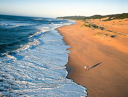 Beach on Coastal Maputaland, courtesy of Phinda Game Reserve, AndBeyond