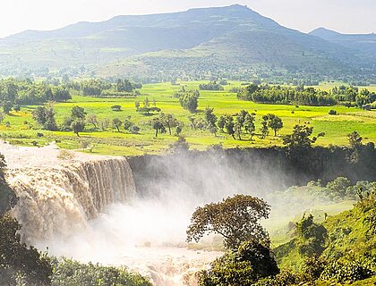 Blue Nile waterfall near Bahir Dar