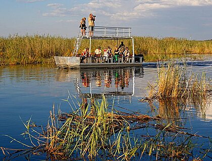 Caprivi Strip - boating on Kwando