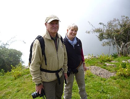 Ginny and Ian in the Simien Mountains