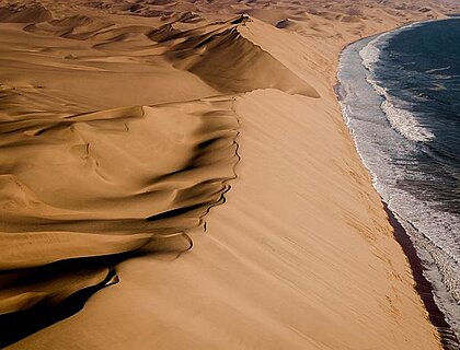 Swakopmund Namibia - Sandwich lagoon aerial shot